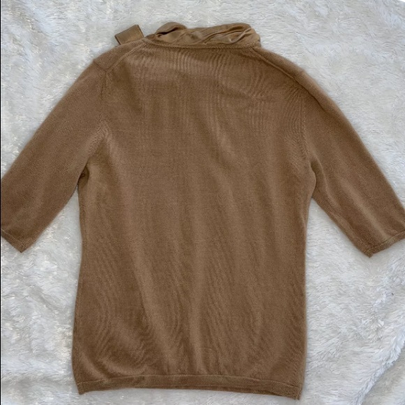 Ports 1961 Cashmere Silk Sweater Blouse 3/4 sleeve womens m - Picture 6 of 8